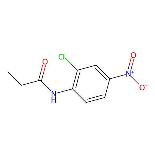 N-(2-chloro-4-nitrophenyl)propanamide structure