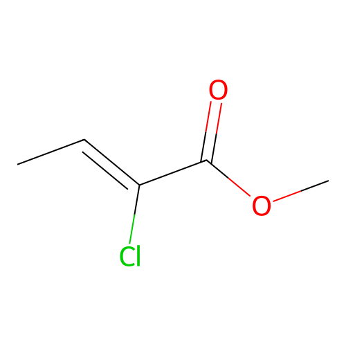 Methyl 2-chlorobut-2-enoate structure