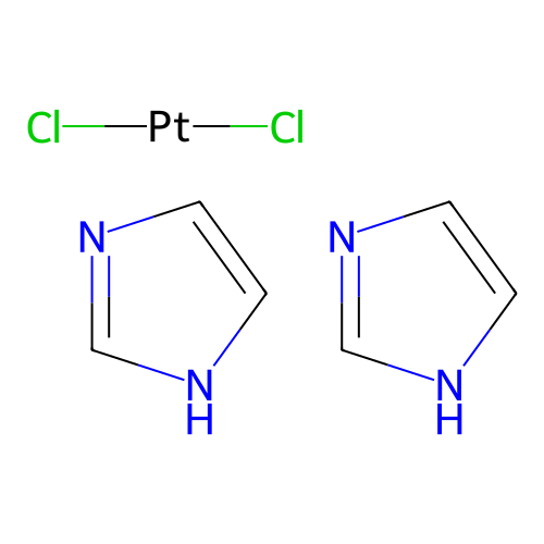 dichloroplatinum;bis(1H-imidazole) structure