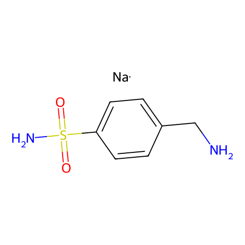 Sodium alpha-aminotoluene-4-sulphonamidate structure