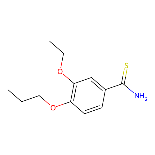 Benzenecarbothioamide, 3-ethoxy-4-propoxy- structure