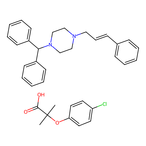 Cinnarizine Clofibrate structure