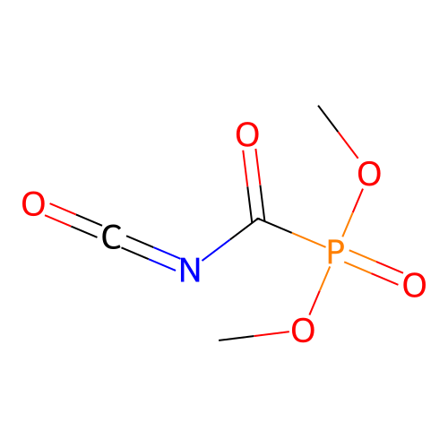 Dimethoxyphosphorylformyl isocyanate structure