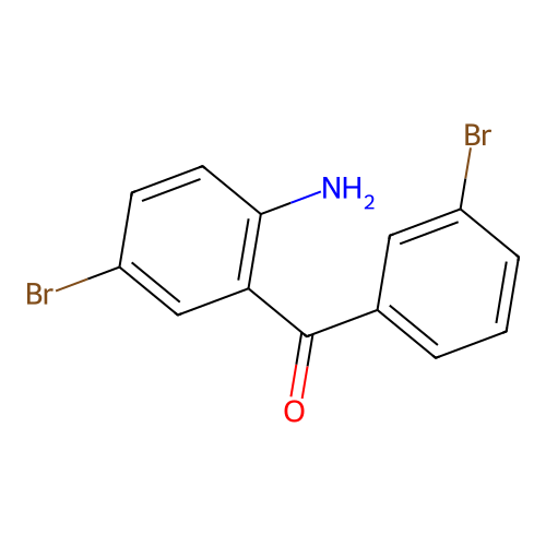 2-Amino-5-bromophenyl 3-bromophenyl ketone structure