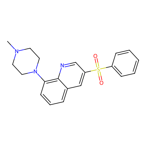 8-(4-Methyl-piperazin-1-yl)-3phenylsulfonylquinoline structure
