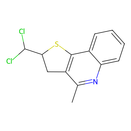 2-(Dichloromethyl)-4-methyl-2,3-dihydrothieno[3,2-c]quinoline structure