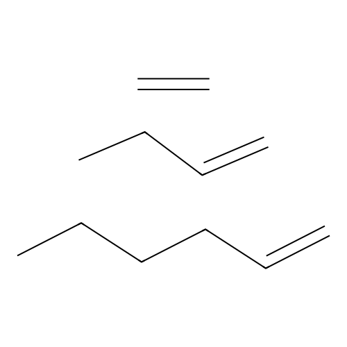 But-1-ene;ethene;hex-1-ene structure