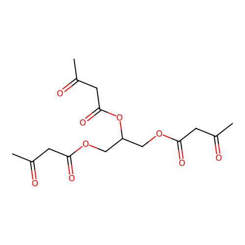 1,3-Bis[(3-oxobutanoyl)oxy]propan-2-yl 3-oxobutanoate structure