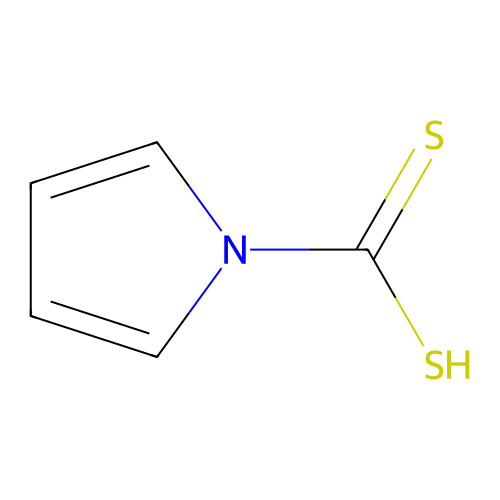pyrrole-N-carbodithioic acid structure