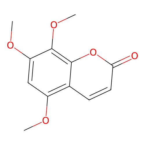 5,7,8-Trimethoxycoumarin structure