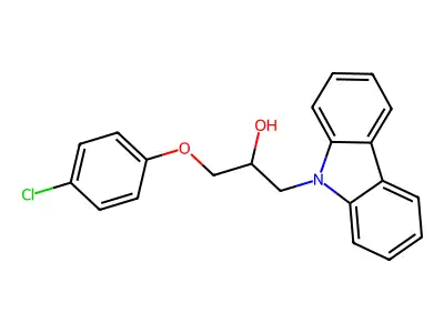 1-Carbazol-9-yl-3-(4-chlorophenoxy)propan-2-ol structure