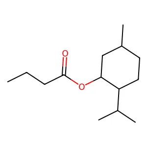 丁酸薄荷酯 structure