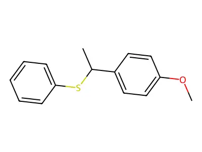 Ethane, 1-(4-methoxyphenyl)-1-phenylthio- structure