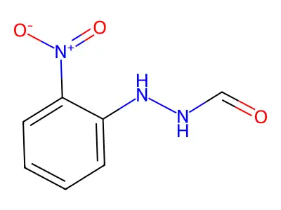 Formic acid, 2-(o-nitrophenyl)hydrazide structure