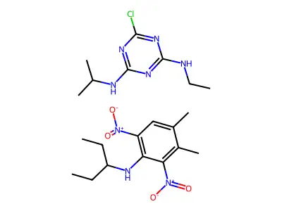 Atrazine mixture with pendimethalin structure