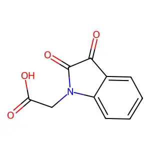 2-(2,3-二氧代-2,3-二氢-1H-吲哚-1-基)乙酸 structure