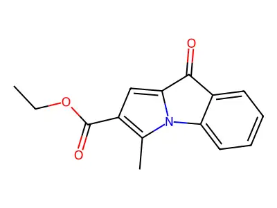 9H-Pyrrolo[1,2-a]indole-2-carboxylic acid, 3-methyl-9-oxo-, ethyl ester structure