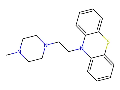 Phenothiazine, 10-(2-(4-methyl-1-piperazinyl)ethyl)- structure
