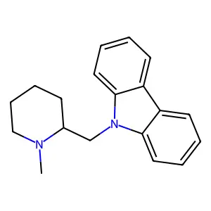 Carbazole, 9-(1-methyl-2-piperidyl)methyl- structure