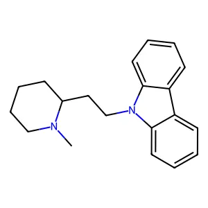 Carbazole, 9-(2-(1-methyl-2-piperidyl)ethyl)- structure