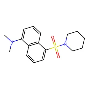 Piperidine, 1-[[5-(dimethylamino)-1-naphthalenyl]sulfonyl]- structure