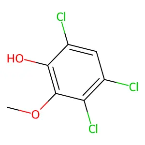 3,4,6-Trichloroguaiacol structure