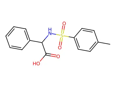 2-{[(4-Methylphenyl)sulfonyl]amino}-2-phenylacetic acid structure