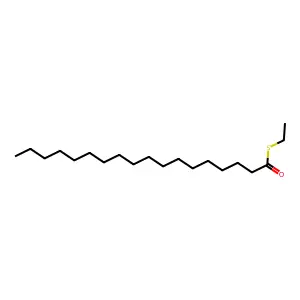 S-ethyl octadecanethioate structure