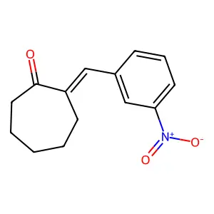 Cycloheptanone, 2-[(3-nitrophenyl)methylene]- structure