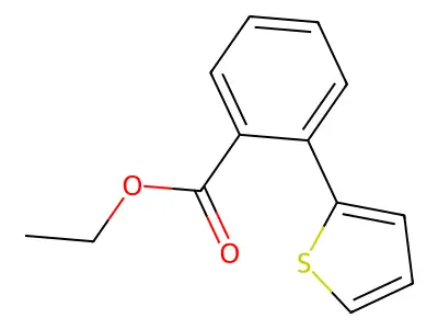 Ethyl 2-thien-2-ylbenzoate structure