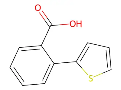 2-(Thiophen-2-yl)benzoic acid structure