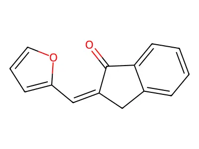 1H-Inden-1-one, 2-(2-furanylmethylene)-2,3-dihydro- structure