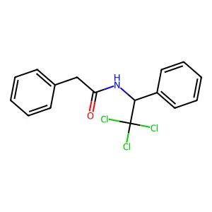 N-(2,2,2-Trichloro-1-phenylethyl)benzeneacetamide structure