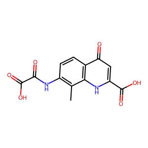 8-Methyl-7-(oxaloamino)-4-oxo-1,4-dihydroquinoline-2-carboxylic acid structure