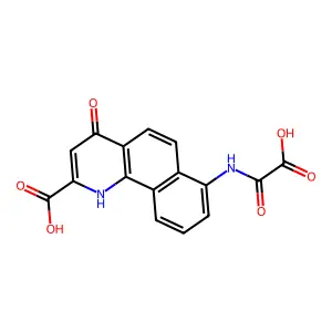 7-(oxaloamino)-4-oxo-1H-benzo[h]quinoline-2-carboxylic acid structure