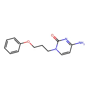 4-Amino-1-(3-phenoxypropyl)pyrimidin-2-one structure