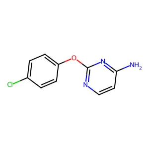 2-(4-Chlorophenoxy)pyrimidin-4-amine structure