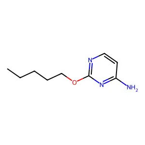 2-(Pentyloxy)pyrimidin-4-amine structure