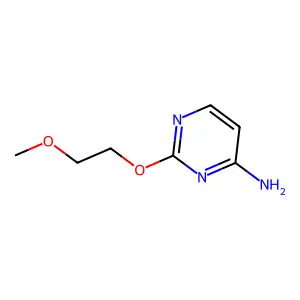 2-(2-Methoxyethoxy)pyrimidin-4-amine structure