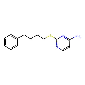 2-[(4-Phenylbutyl)sulfanyl]pyrimidin-4-amine structure