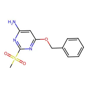 6-(Benzyloxy)-2-(methanesulfonyl)pyrimidin-4-amine structure