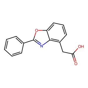 4-Benzoxazoleacetic acid, 2-phenyl- structure