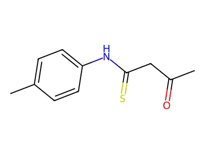 Butanethioamide, N-(4-methylphenyl)-3-oxo- structure