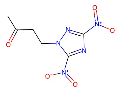 4-(3,5-dinitro-1H-1,2,4-triazol-1-yl)butan-2-one structure