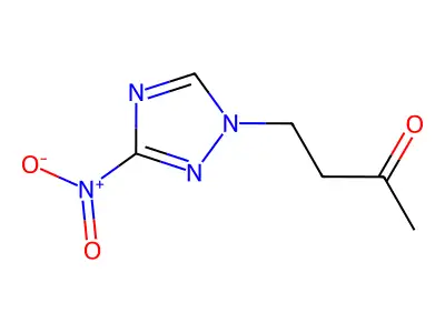 4-(3-Nitro-1H-1,2,4-triazol-1-yl)-2-butanone structure