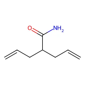 4-Pentenamide, 2-(2-propen-1-yl)- structure