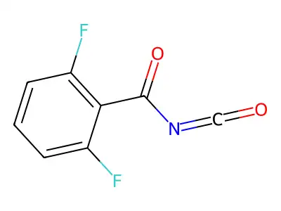 2,6-Difluorobenzoyl isocyanate structure