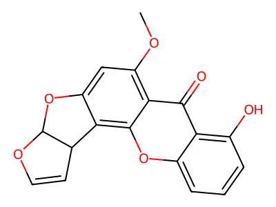 杂色曲霉素 structure