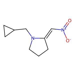 1-(Cyclopropylmethyl)-2-(nitromethylene)pyrrolidine structure
