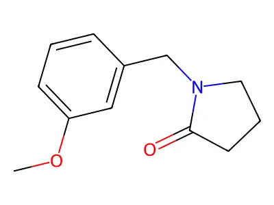 2-Pyrrolidinone, 1-((3-methoxyphenyl)methyl)- structure